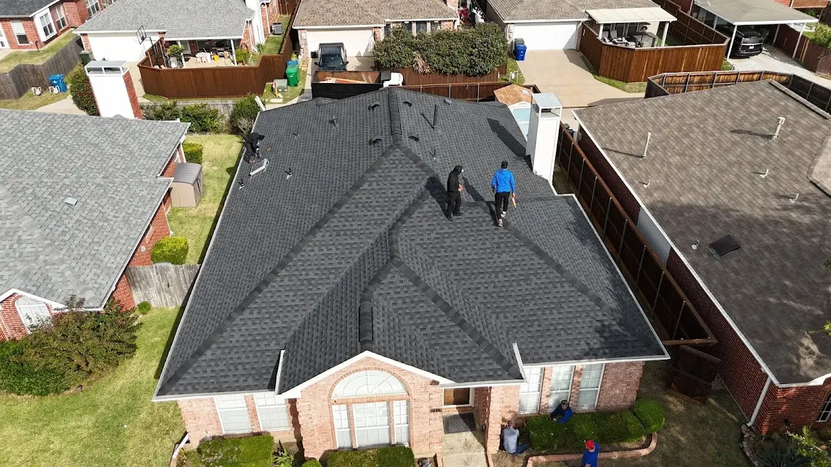 Slate & Tile Roof Repair work in progress on a Lombard property